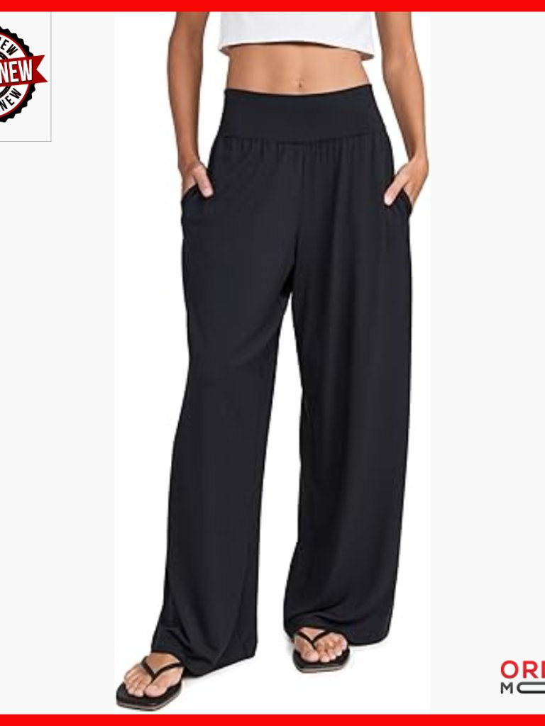 Modal Wide Leg Lounge Pants High Rise Relaxed Fit Sustainable Fabric